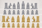 Alte-Welt-Schachfigurenset – komplettes 32-teiliges, 3D-gedrucktes PLA-Schachset | Geschenk für Schachfans | Sammlerstück | Made in Germany FehnFactory