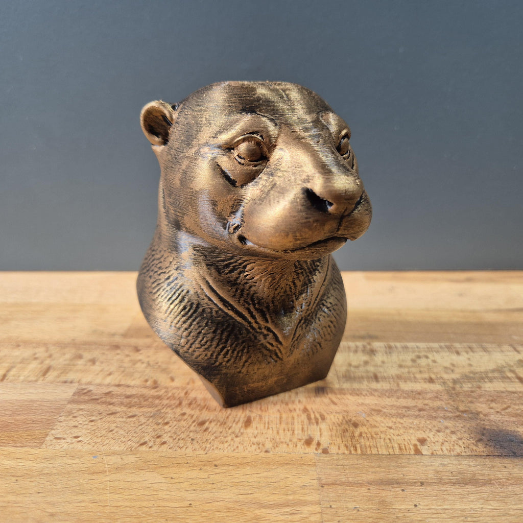 Otter – detailreiche Tierbüste mit sanftem Blick und feinem Fellrelief | 19 Farben & 3 Größen | Made in Germany