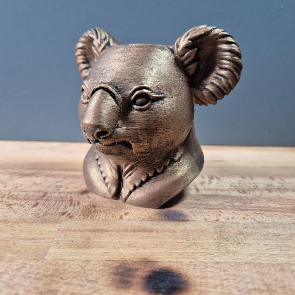 Koala – detailreiche Tierbüste mit großen runden Ohren und markanter Nase | 19 Farben & 3 Größen | Made in Germany