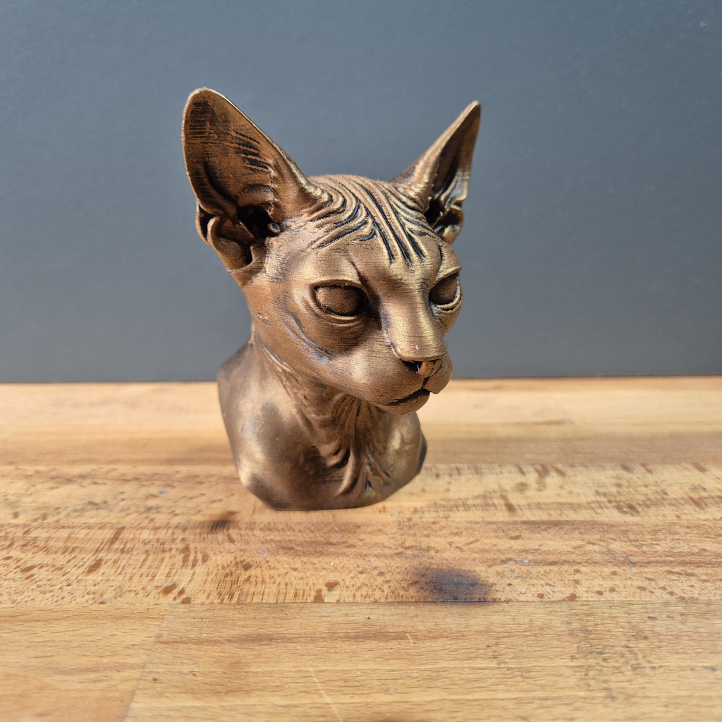 Lykoi – detailreiche Werwolfkatzen-Büste mit großen Ohren | 19 Farben & 3 Größen | Made in Germany