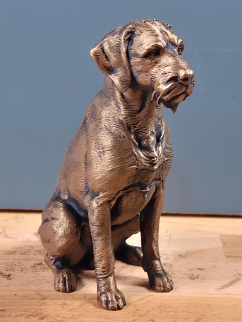Deutsch Drahthaar – detailreiche sitzende Hundefigur | 19 Farben & 3 Größen | Made in Germany