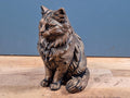 Sibirische Katze – detailreiche sitzende Katzenfigur | 19 Farben & 3 Größen | Made in Germany