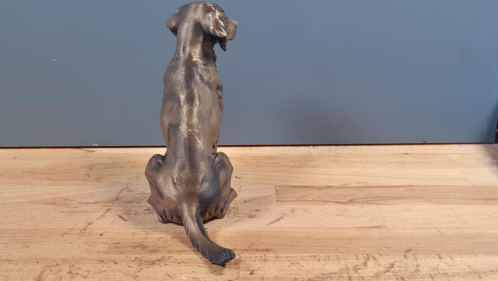 Heidewachtel – detailreiche sitzende Hundefigur | Kleiner Münsterländer | 19 Farben & 3 Größen | Made in Germany