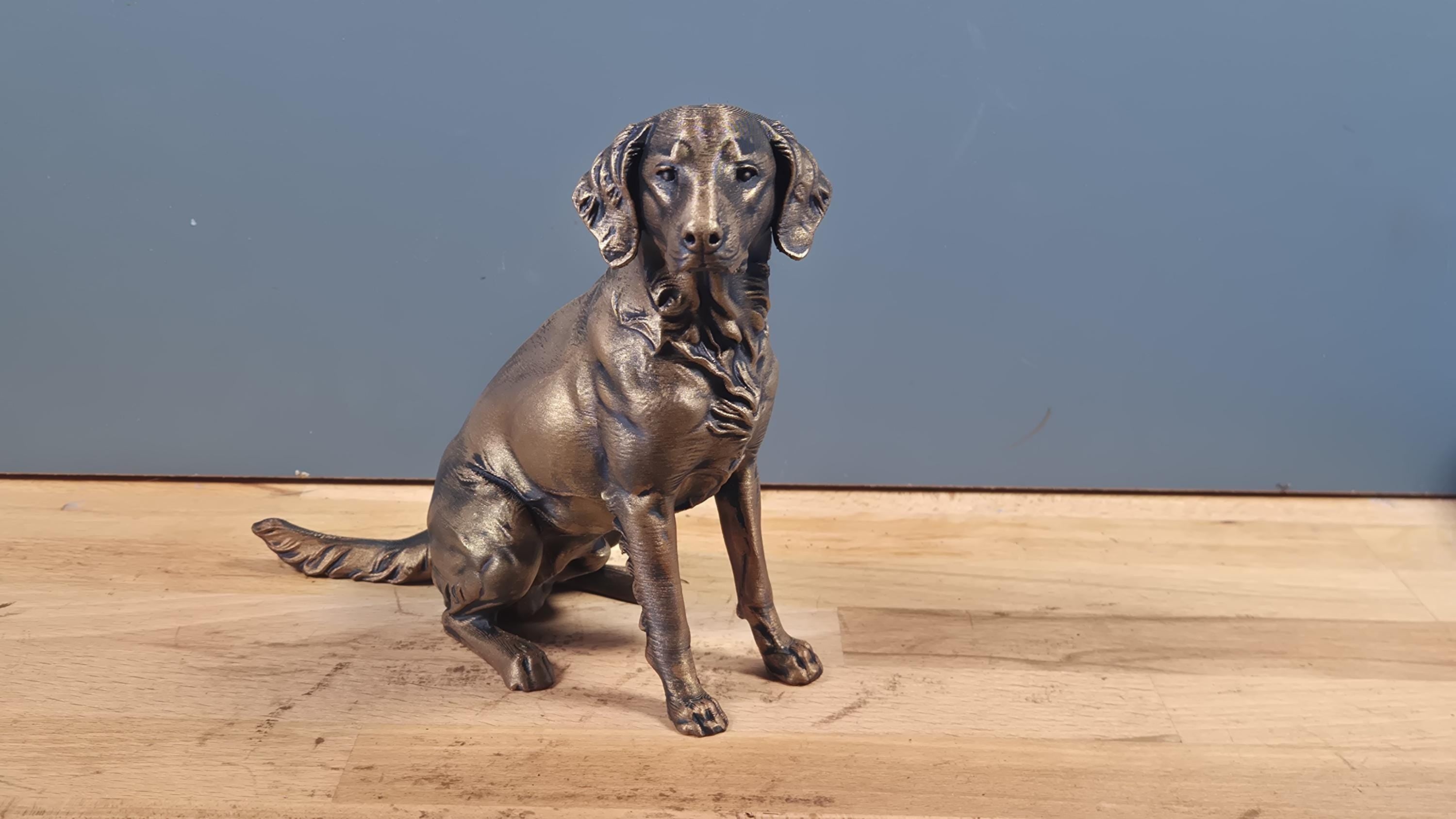 Heidewachtel – detailreiche sitzende Hundefigur | Kleiner Münsterländer | 19 Farben & 3 Größen | Made in Germany