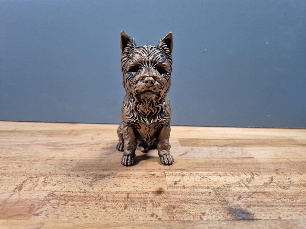 Westie – detailreiche sitzende Hundefigur | West Highland White Terrier | 19 Farben & 3 Größen | Made in Germany