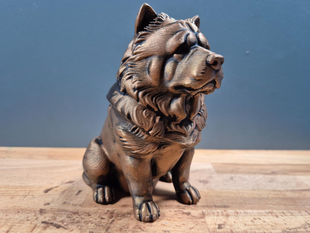 Chow-Chow – markante sitzende Hundefigur mit Löwenmähne | 19 Farben & 3 Größen | Made in Germany