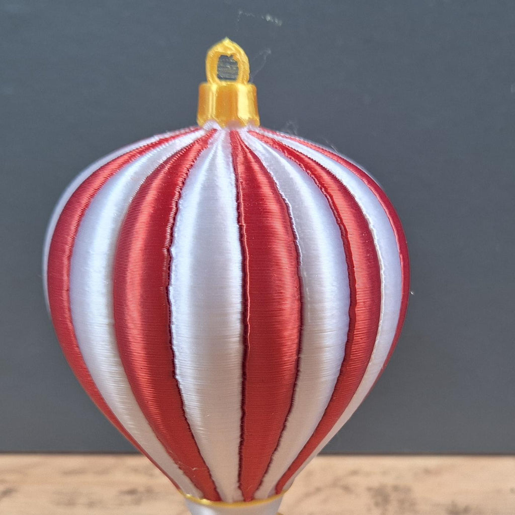 Heißluftballon-Weihnachtsanhänger mit Geschenkdetail | 19 Farben & 3 Größen | Made in Germany