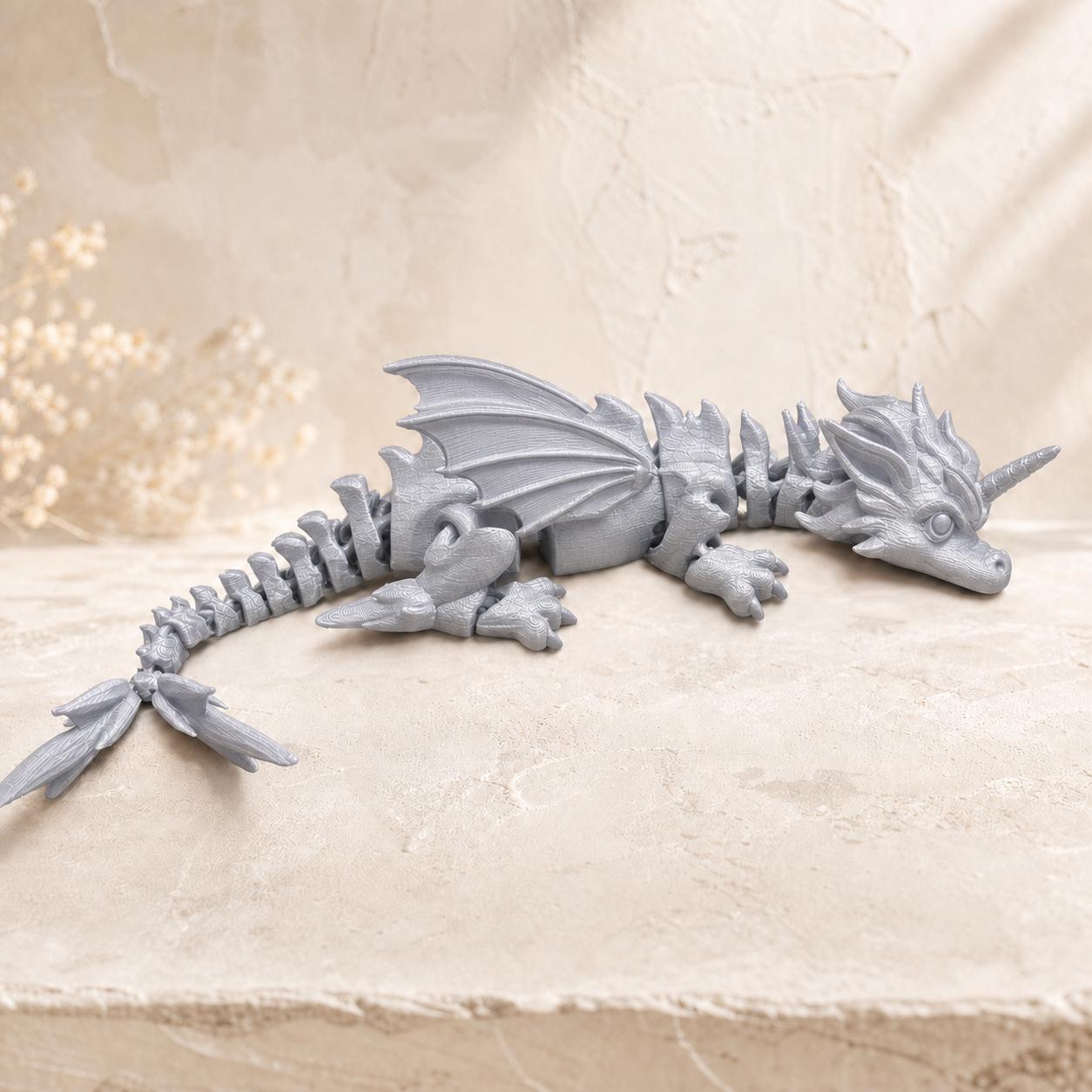 Flexi-Einhorn-Drache – bewegliche Fantasyfigur | 5 Größen & 7 Farben | Made in Germany FehnFactory