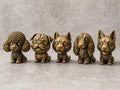 Wackelkopf-Hunde-Set – alle 5 Hundefiguren | 5 Größen & 7 Farben | 3D-Druck Made in Germany FehnFactory