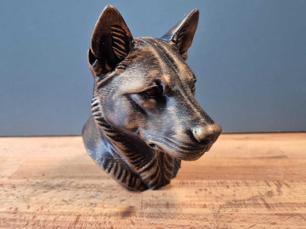 Dingo-Büste – realistischer australischer Wildhund | Hundefigur | 19 Farben & 3 Größen