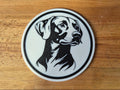 Rhodesian-Ridgeback-Untersetzer im 4er-Set – ca. 10 cm | Made in Germany