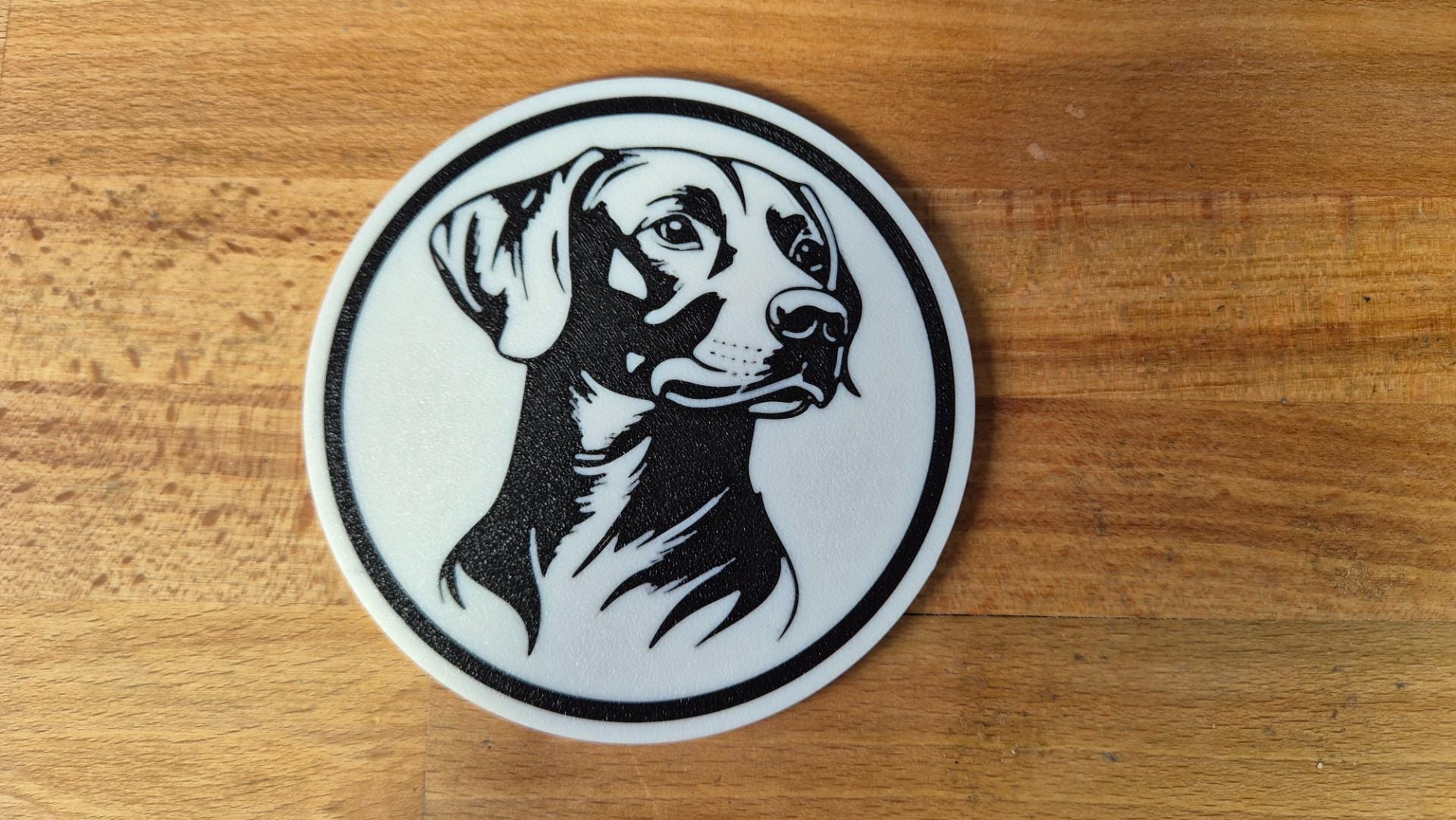 Rhodesian-Ridgeback-Untersetzer im 4er-Set – ca. 10 cm | Made in Germany