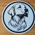 Golden Retriever Untersetzer 4er Set 10 cm Made in Germany