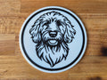 Labradoodle-Untersetzer im 4er-Set – ca. 10 cm | feste Farbausführung | Made in Germany