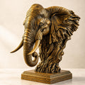 Antiker Elefantengeist – ornamentale Elefantenbüste | Wildtier-Deko | 5 Größen, 7 Farben | 3D-Druck Made in Germany FehnFactory
