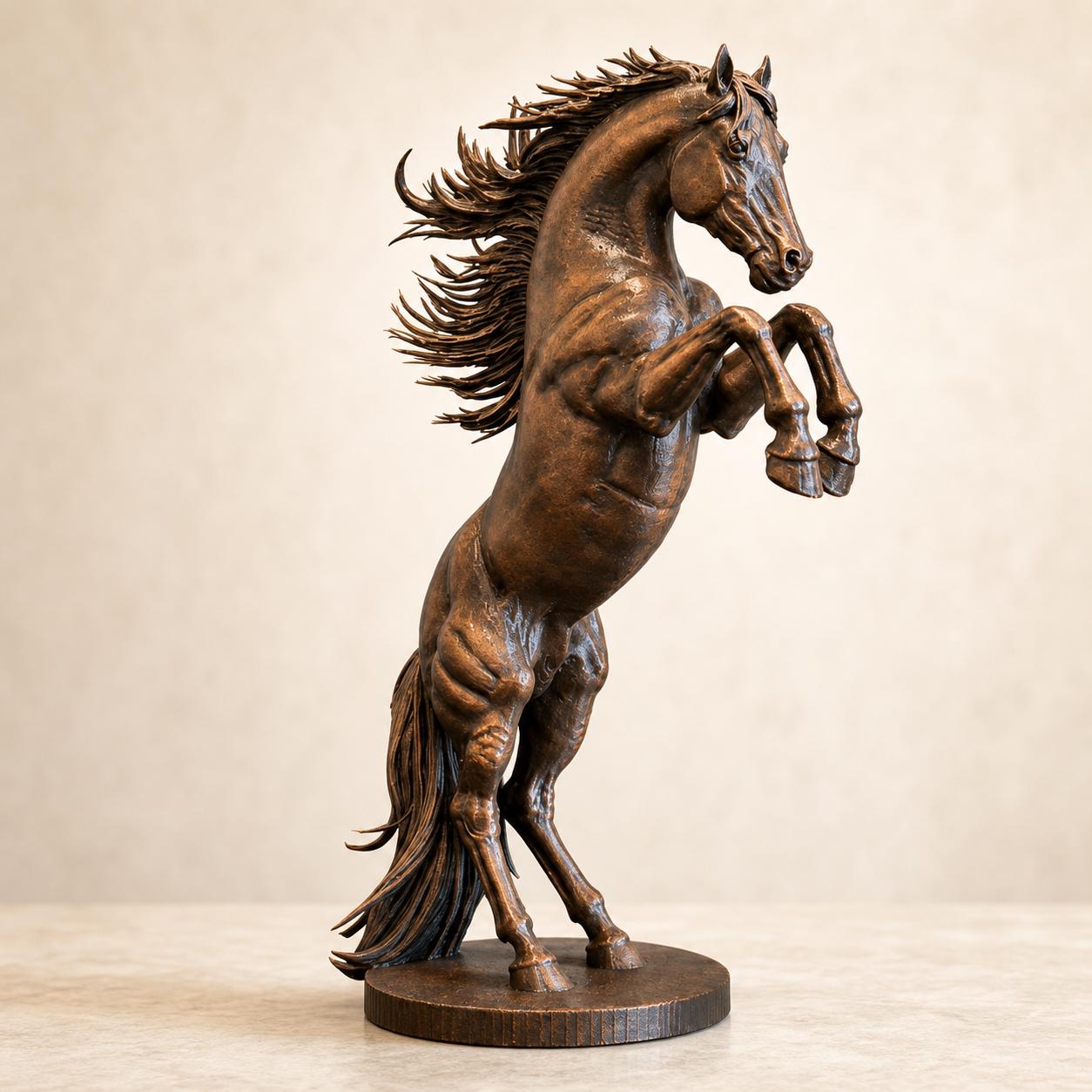 Hengstgeist – majestätische aufbäumende Pferdeskulptur | Reitsport- & Pferde-Deko | 5 Größen, 7 Farben | Made in Germany FehnFactory