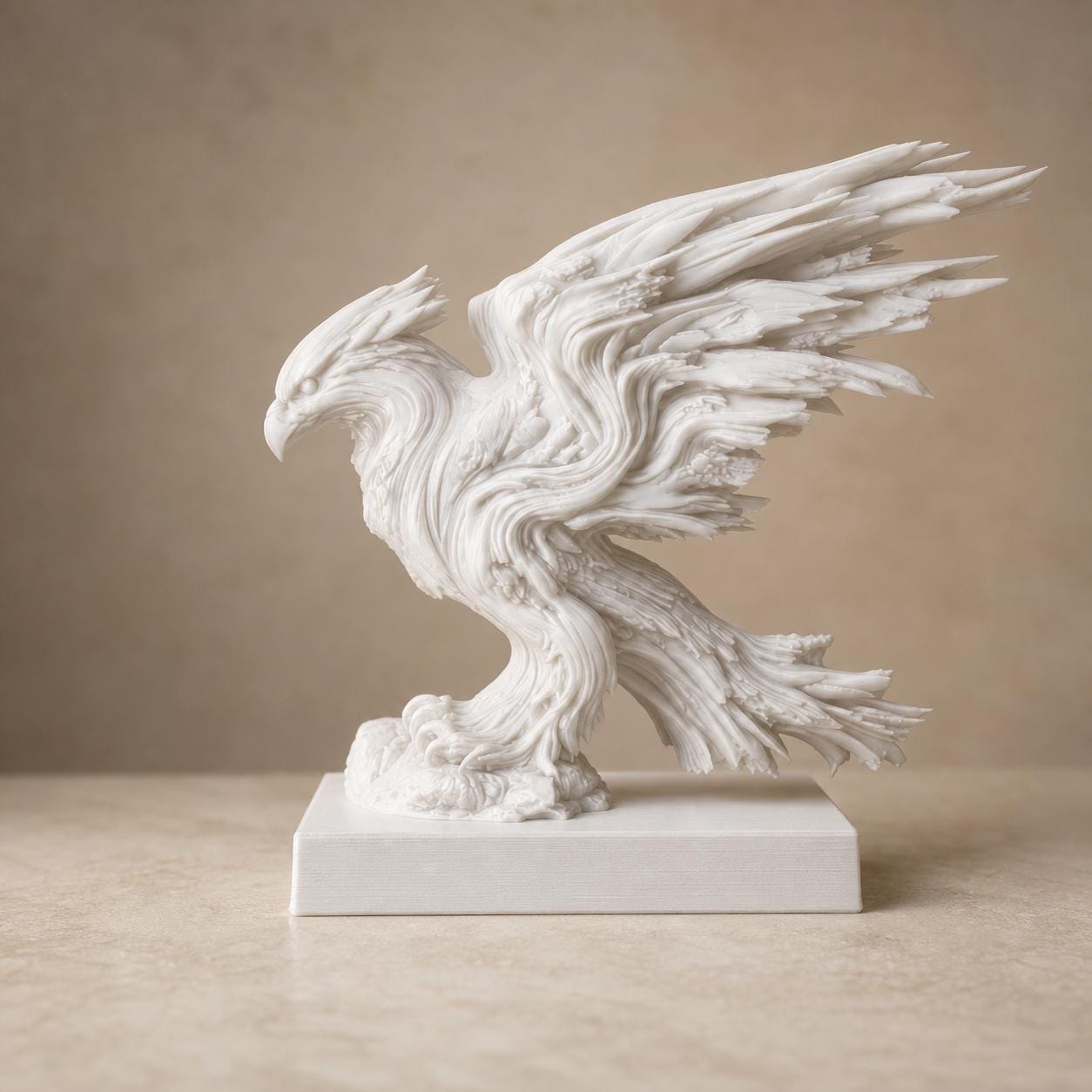 Sturmflügel-Adler – dynamische Fantasy-Adlerskulptur | Greifvogel-Deko | 5 Größen, 7 Farben | Made in Germany FehnFactory
