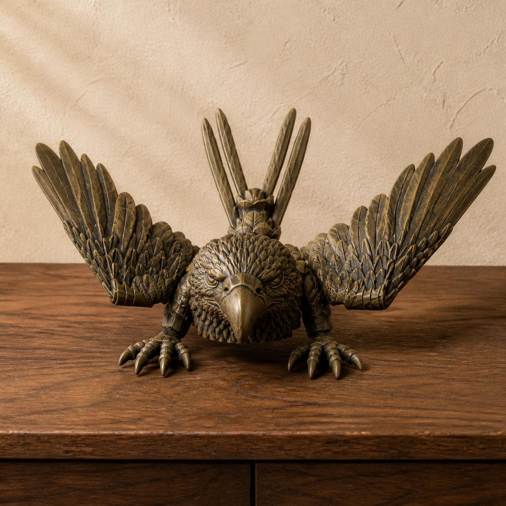 Beweglicher Adler – posierbare Flexi-Figur | ca. 17,5 cm & 7 Oberflächen | Made in Germany FehnFactory