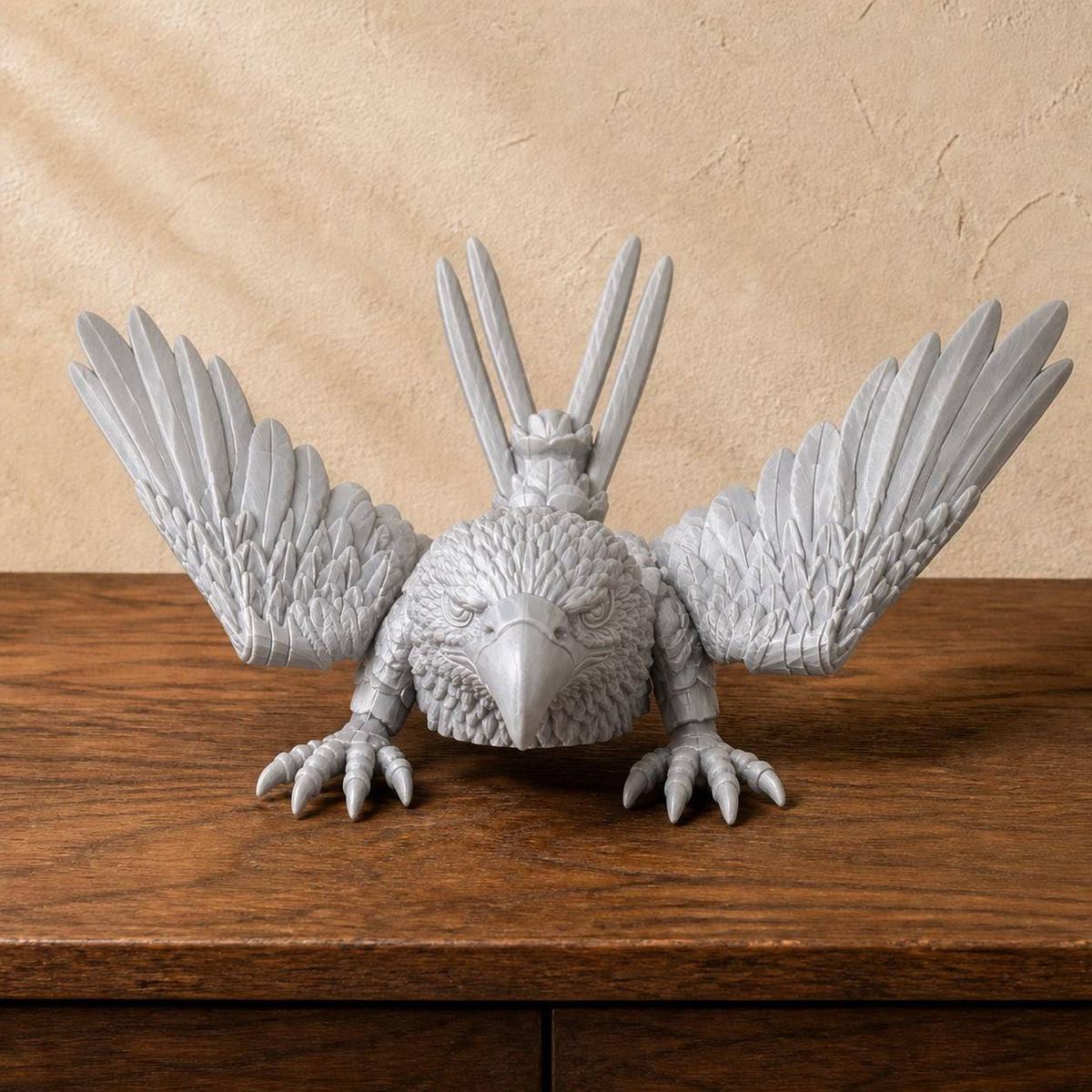 Beweglicher Adler – posierbare Flexi-Figur | ca. 17,5 cm & 7 Oberflächen | Made in Germany FehnFactory
