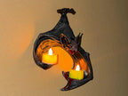 Fledermaus-LED-Teelichthalter – handbemalte Gothic-Wanddeko | 3 Größen | Made in Germany