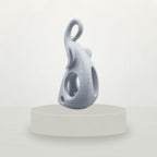 Elefant mit Spiralrüssel – abstrakte Skulptur | moderne Deko | Made in Germany FehnFactory