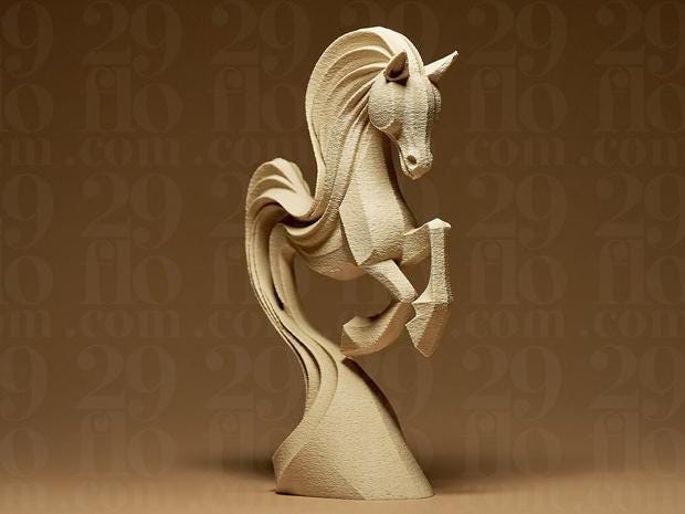 Springendes Pferd – moderne Pferde-Skulptur | dynamische Tierfigur | Made in Germany FehnFactory
