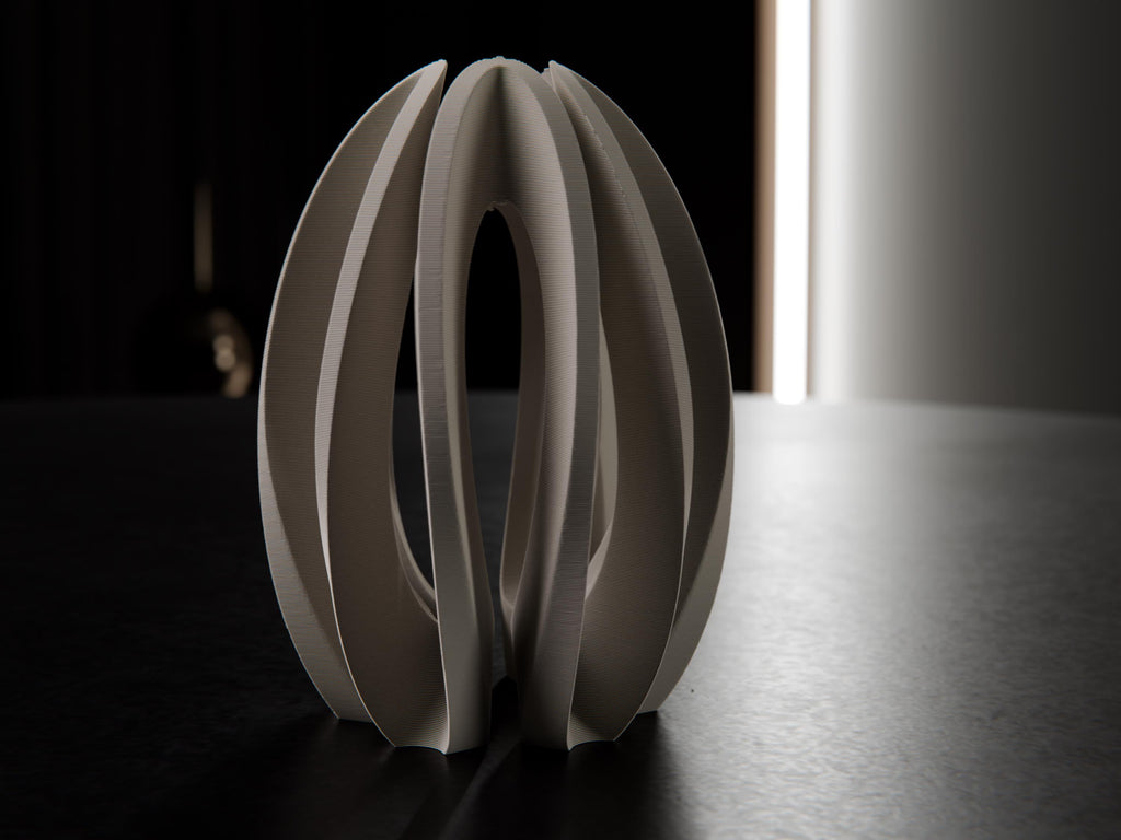 3er-Set moderne Ostereier – Spiral-, Wellen- und Schleifen-Design, minimalistische Osterdeko FehnFactory