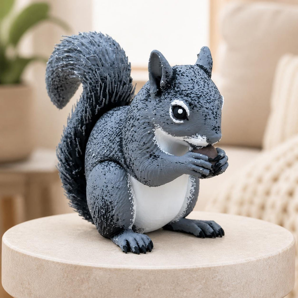 Nutty Buddy – Grauhörnchen mit Nuss | Waldtier-Figur | Made in Germany FehnFactory