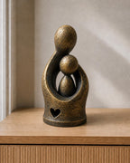 Vaterstärke – Vater-Kind-Skulptur | handbemalt | Made in Germany FehnFactory