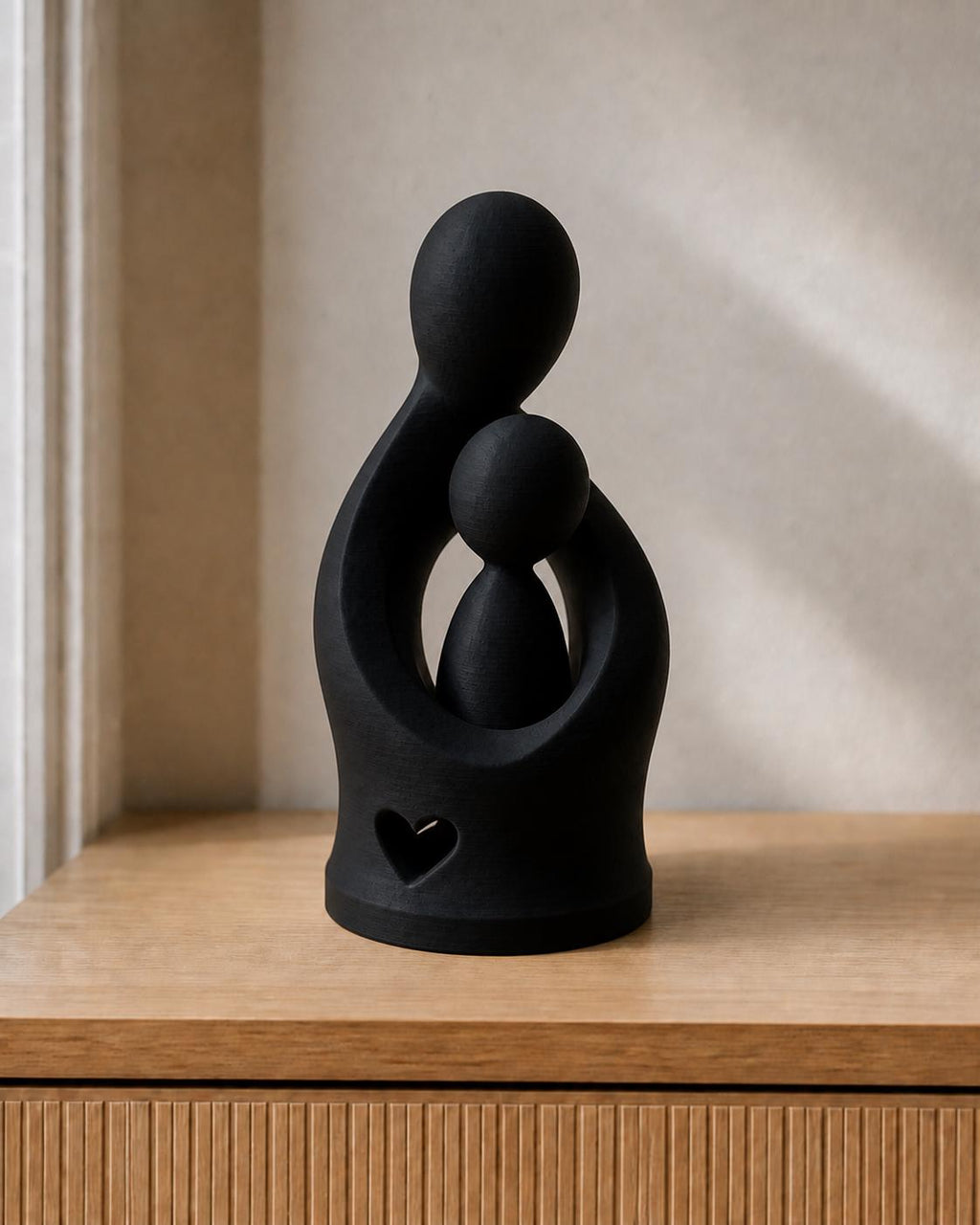 Vaterstärke – Vater-Kind-Skulptur | handbemalt | Made in Germany FehnFactory