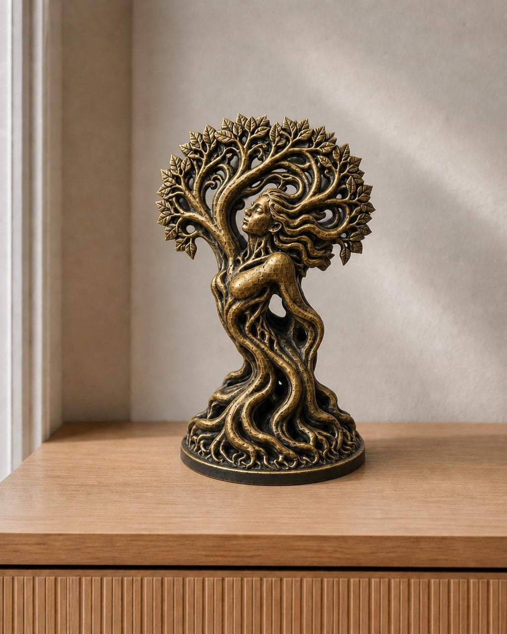 Lebensbaum-Göttin – Natur-Skulptur | handbemalt | Made in Germany FehnFactory