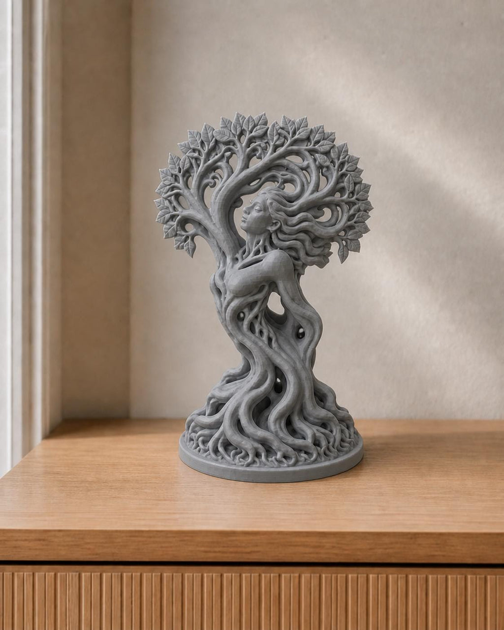 Lebensbaum-Göttin – Natur-Skulptur | handbemalt | Made in Germany FehnFactory
