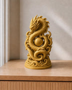 Ewiger Energiedrache – Drachen-Skulptur | handbemalt | Made in Germany FehnFactory