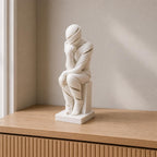 Unendlicher Gedanke – abstrakte Denker-Skulptur | handbemalt | Made in Germany FehnFactory