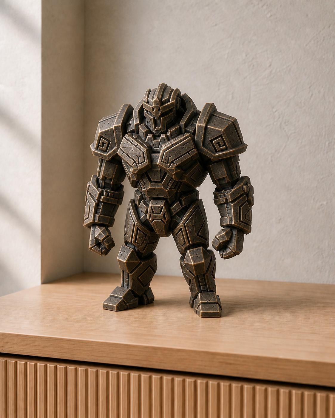 Golem Warrior Technician – gepanzerte Fantasy-Figur | handbemalt | Made in Germany FehnFactory