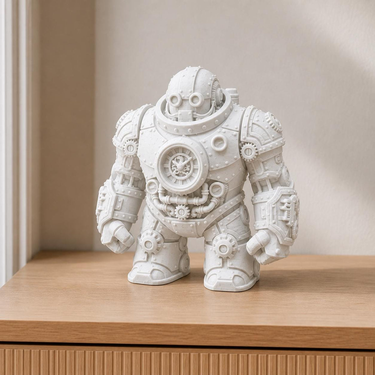 Gear Titan – massive Steampunk-Roboterfigur | handbemalt | Made in Germany FehnFactory