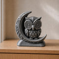 Mond-Eule – geometrische Eulenskulptur im Halbmond | handbemalt | Made in Germany FehnFactory
