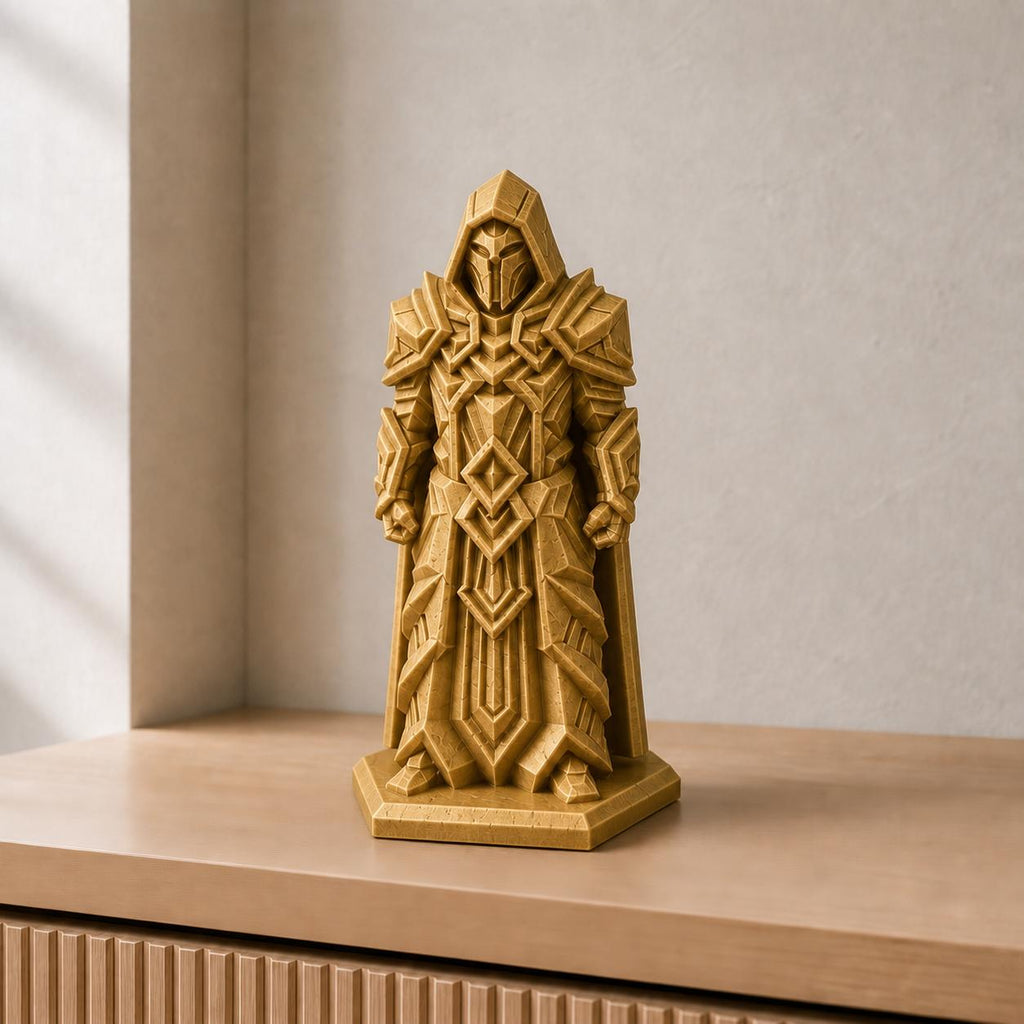 Dunkler Meisterkrieger – Fantasy-Ritter-Skulptur | handbemalt | Made in Germany FehnFactory