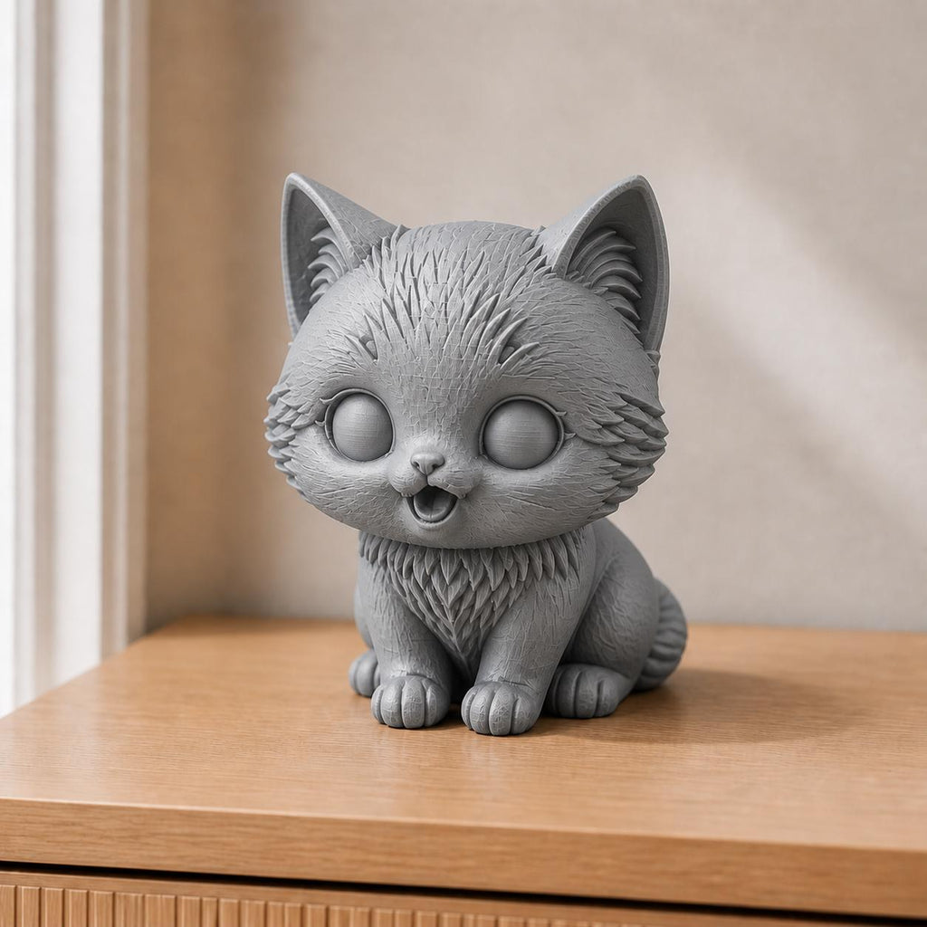 Niedliches Kätzchen – Katzen-Skulptur | handbemalt | Made in Germany FehnFactory