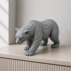 Abstrakter Bär – moderne Tier-Skulptur | handbemalt | Made in Germany FehnFactory