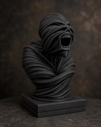 Schreiende Büste mit fließenden Bändern – Horror Skulptur | handbemalt oder gedruckt | Made in Germany FehnFactory