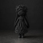Blumenfigur in Strickoptik – florale Deko-Skulptur | handbemalt oder gedruckt | Made in Germany FehnFactory