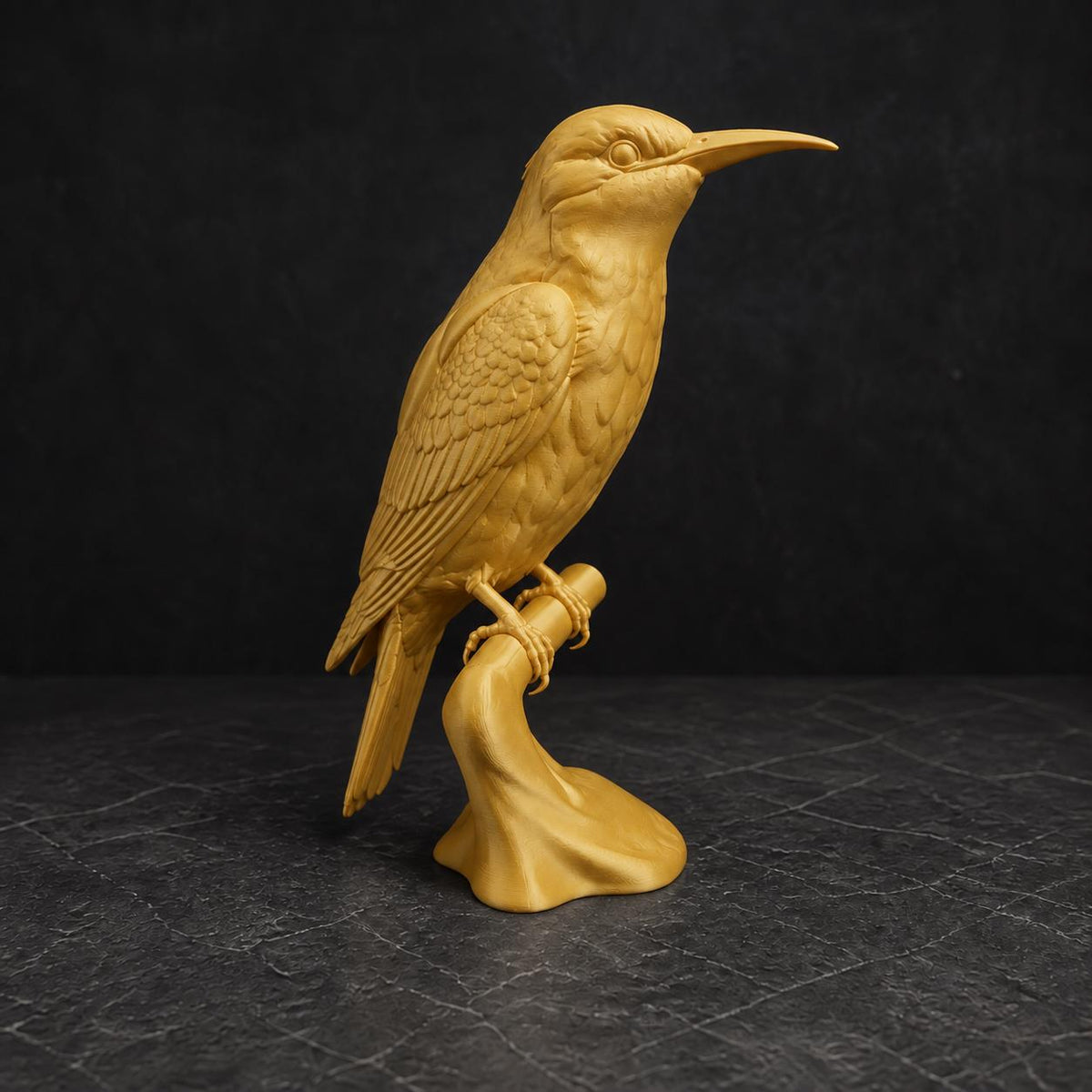Bienenfresser auf Ast – detailreiche Vogelskulptur | handbemalt oder gedruckt | Made in Germany FehnFactory