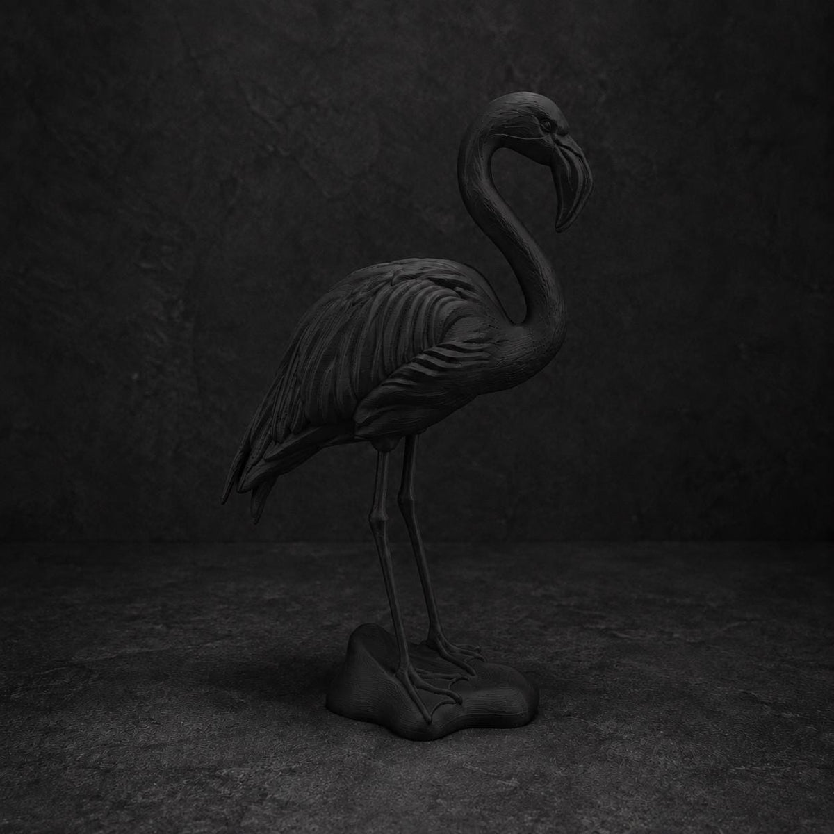 Flamingo mit S-förmigem Hals – elegante Vogelskulptur | handbemalt oder gedruckt | Made in Germany FehnFactory