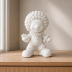 Freundlicher Clown in Strickoptik | Zirkusfigur handbemalt oder gedruckt | Made in Germany FehnFactory