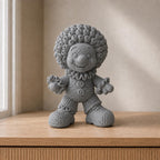 Freundlicher Clown in Strickoptik | Zirkusfigur handbemalt oder gedruckt | Made in Germany FehnFactory