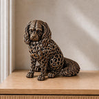 Cavalier King Charles Spaniel in Voronoi-Optik – Hundeskulptur | Made in Germany FehnFactory