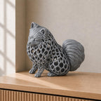 Pomeranian (Zwergspitz) in Voronoi-Optik – Hundeskulptur | Made in Germany FehnFactory