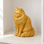 Maine Coon Katze – langhaarige sitzende Katzenskulptur | Made in Germany FehnFactory