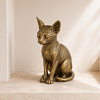 Sphynx Katze – sitzende Ganzkörper-Katzenskulptur | Made in Germany FehnFactory